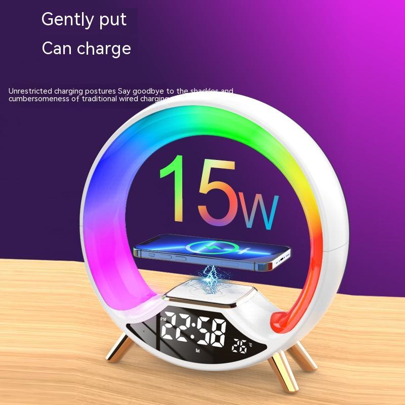 3-in-1 Wireless Charger with Bluetooth Speaker & Night Light