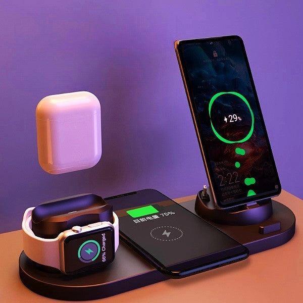 6-in-1 Fast Wireless Charging Dock for Phone & Watch