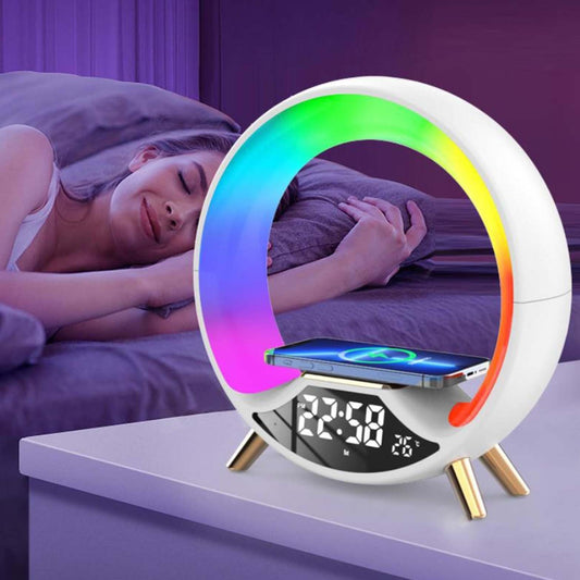 3-in-1 Wireless Charger with Bluetooth Speaker & Night Light