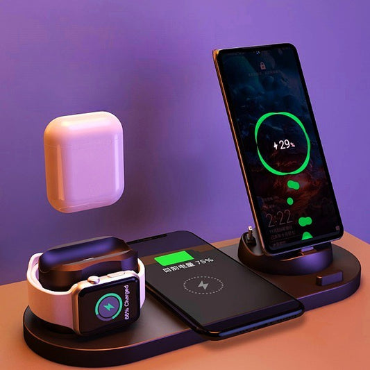 6-in-1 Fast Wireless Charging Dock for Phone & Watch